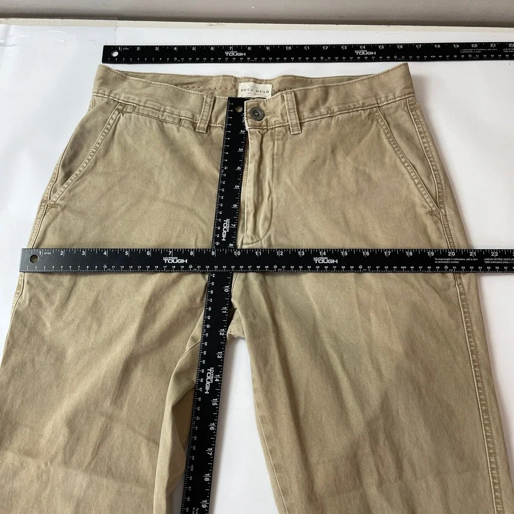 Duck Head O'Bryan Pant Mens 33x30 Beige Pima Cotton Chino Preppy Office Casual